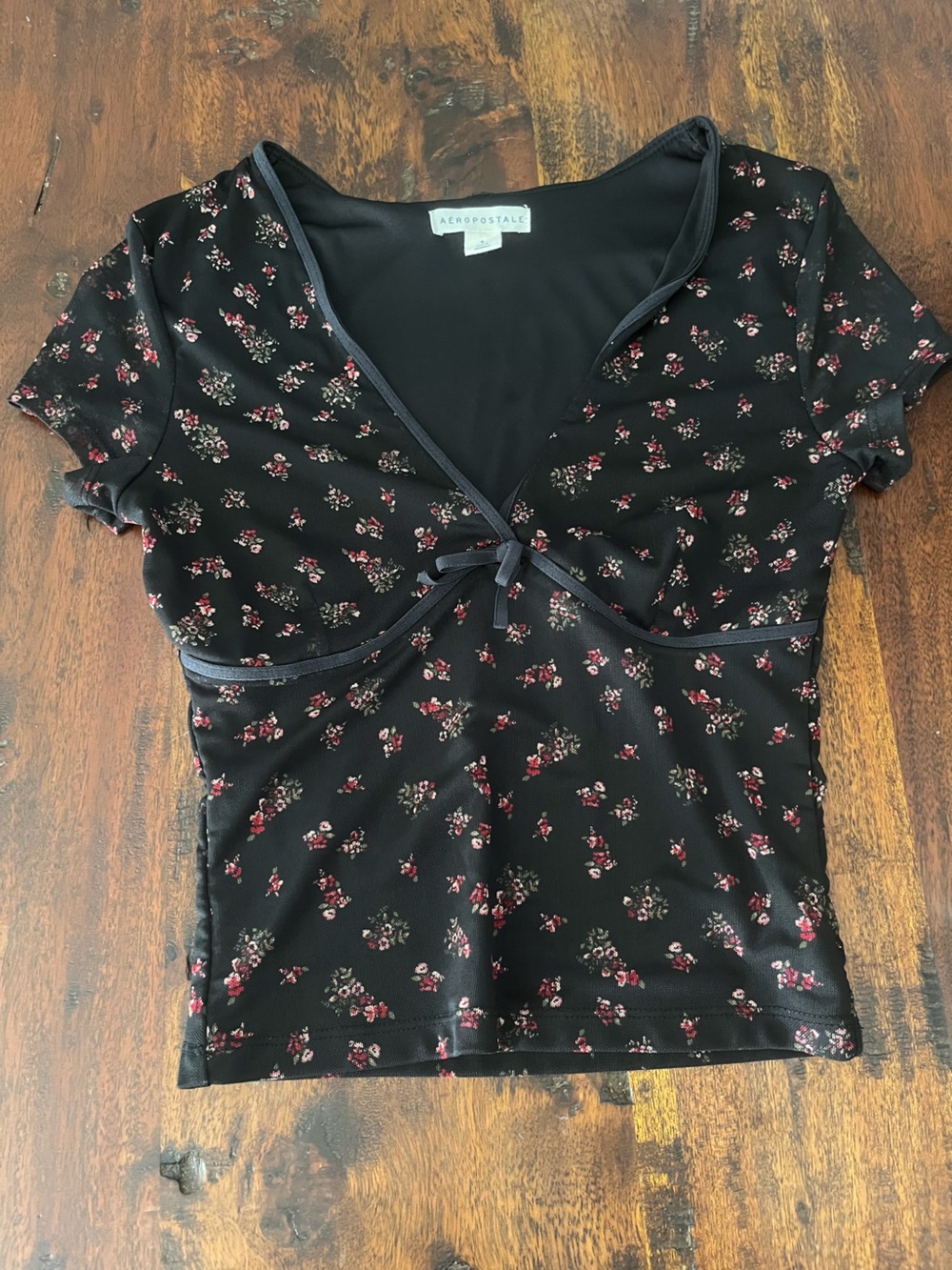 Black Floral Blouse